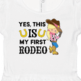 thumbnail image 4 of Inktastic Yes, This is My First Rodeo- Cowgirl in Hat and Boots Girls Baby Dress, 4 of 5
