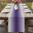 thumbnail image 4 of Purple Grey Ombre Table Runner 72 Inches, Farmhouse Gradient Minimalist Bed Runner Dresser Scarves Tabletop for Indoor Outdoor Parties/Ceremony/Banquet, 14" x 72", 4 of 8