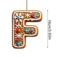 thumbnail image 3 of Christmas Tree Letter Hanging Decoration - 3.94 In Single Letter Pendant, for Home Christmas Party Personalized Decoration, 3 of 5