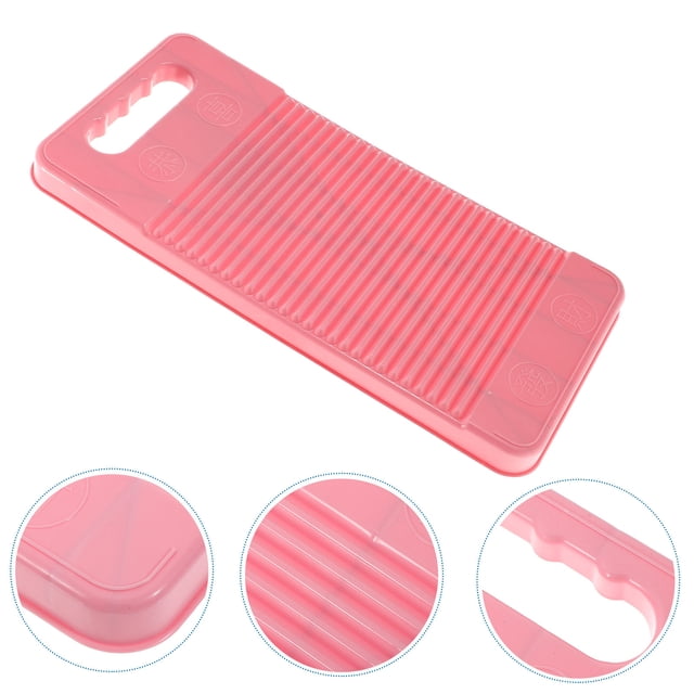 Mobutofu Washboard for Hand Washing Plastic Rectangular for Families Use 1Set