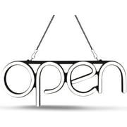 LED Neon Open Sign Light. Perfect to Advertise Storefront, Business, Office, Shop and Restaurant. Ultra Bright White