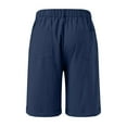 thumbnail image 3 of ADSSDQ Men's Casual Chino Shorts Pleated Front Short Casual Lightweight Summer Golf Shorts Mens Pants Navy 2XL, 3 of 4