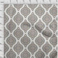 thumbnail image 4 of oneOone Viscose Jersey Gray Fabric Asian Paisley Floral Fabric For Sewing Printed Craft Fabric By The Yard 60 Inch Wide, 4 of 4