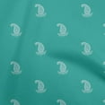 thumbnail image 1 of oneOone Silk Tabby Dusty Teal Green Fabric Asian Block Paisley Fabric For Sewing Printed Craft Fabric By The Yard 42 Inch Wide, 1 of 4