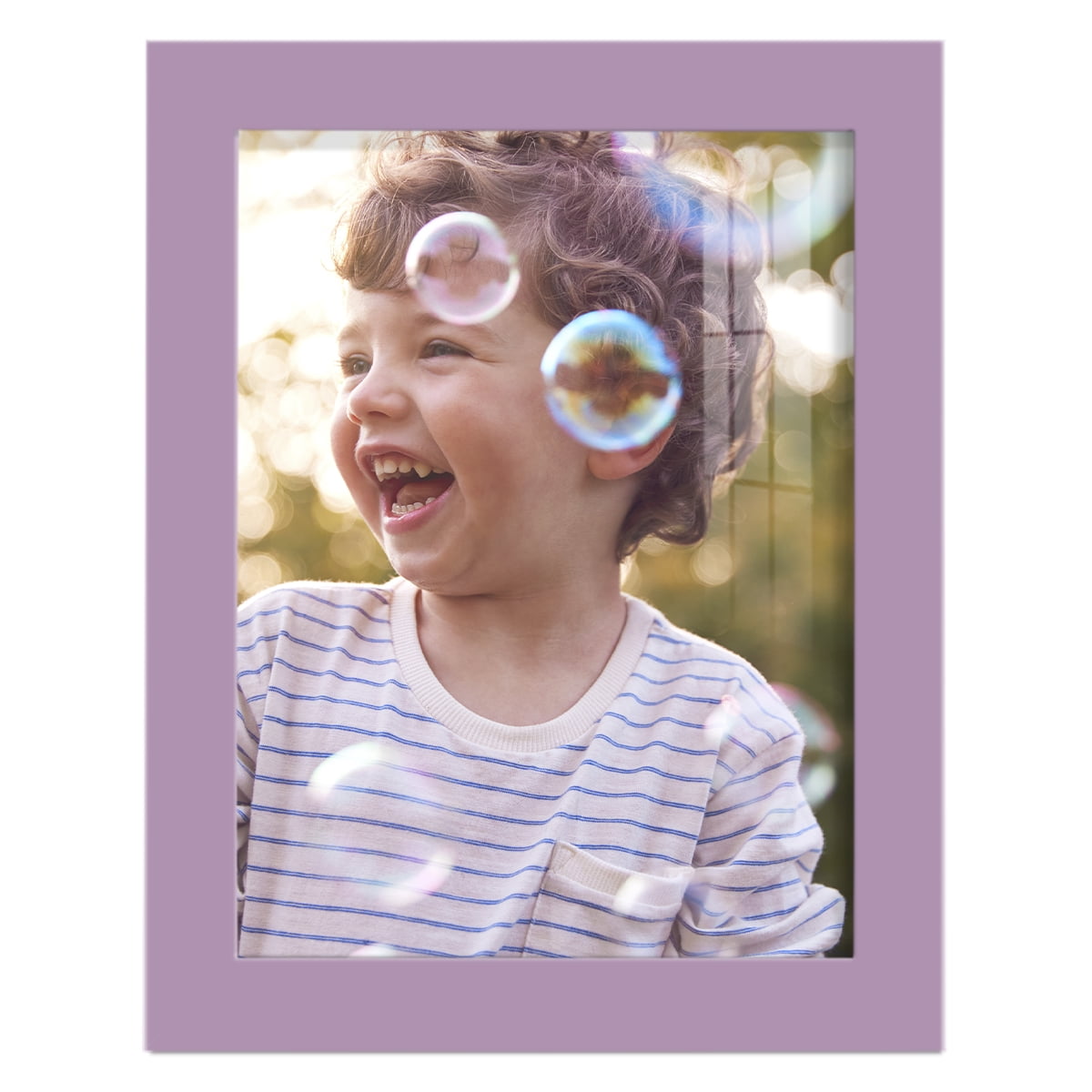 Modern Real Wood 6x8 inch Picture Frame in Violet