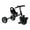Black 413, variant on Aosom Kids Ride On Push Car, Foot-to-Floor Walking Sliding Toy Car for Toddler with Working Horn, Music, Headlights and Storage, Pink Metal Frame