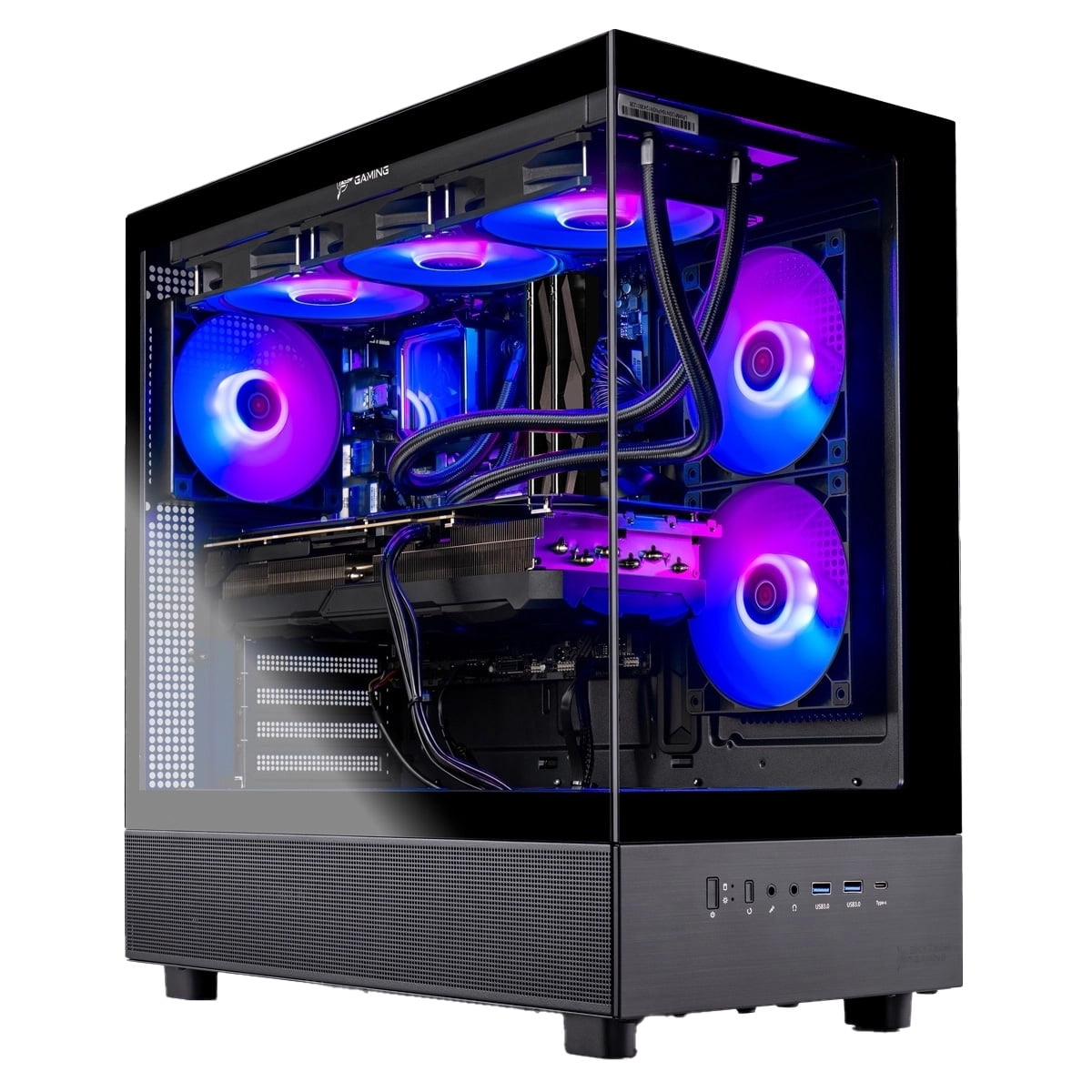 Skytech Gaming Azure 3 Gaming PC, AMD Ryzen 7 7800X3D 4.2GHz, AMD RX 9070XT 16GB VRAM, 1TB NVMe SSD, 32GB DDR5 RAM 5600, 850W GOLD ATX 3 PSU, 360 ARGB AIO , Wi-Fi, Win 11, Desktop