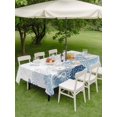 thumbnail image 4 of Outdoor Tablecloth with Umbrella Hole for Patio/Picnic/Party/Camping, Starfish Coastal Waterproof Table Cloth Rectangle Table Cover Washable, Nautical Summer Beach Coral Shell (60"x 102"), 4 of 9