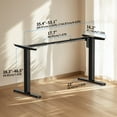 thumbnail image 4 of Electric Stand up Desk Frame, 4 Memory Height Settings Height Adjustable Table Legs, Black, 4 of 7