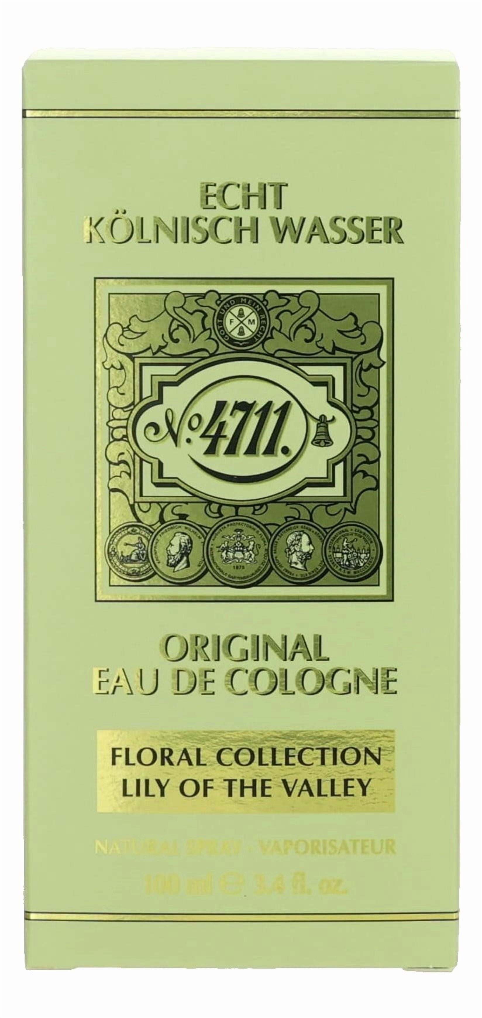 4711 Floral Collection Lily of the Valley, 3.4oz Eau De Cologne Spray for Unisex