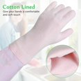 thumbnail image 4 of Yiomxhi - Guantes de limpieza para el hogar, 3 pares de guantes reutilizables para lavar platos, sin látex, guantes de cocina antideslizantes con forro de algodón, guantes impermeables, 4 of 5