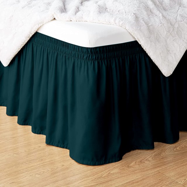 Howarmer Wrap Around Bed Skirts, Twin Size Skirt Elastic Dust Ruffles