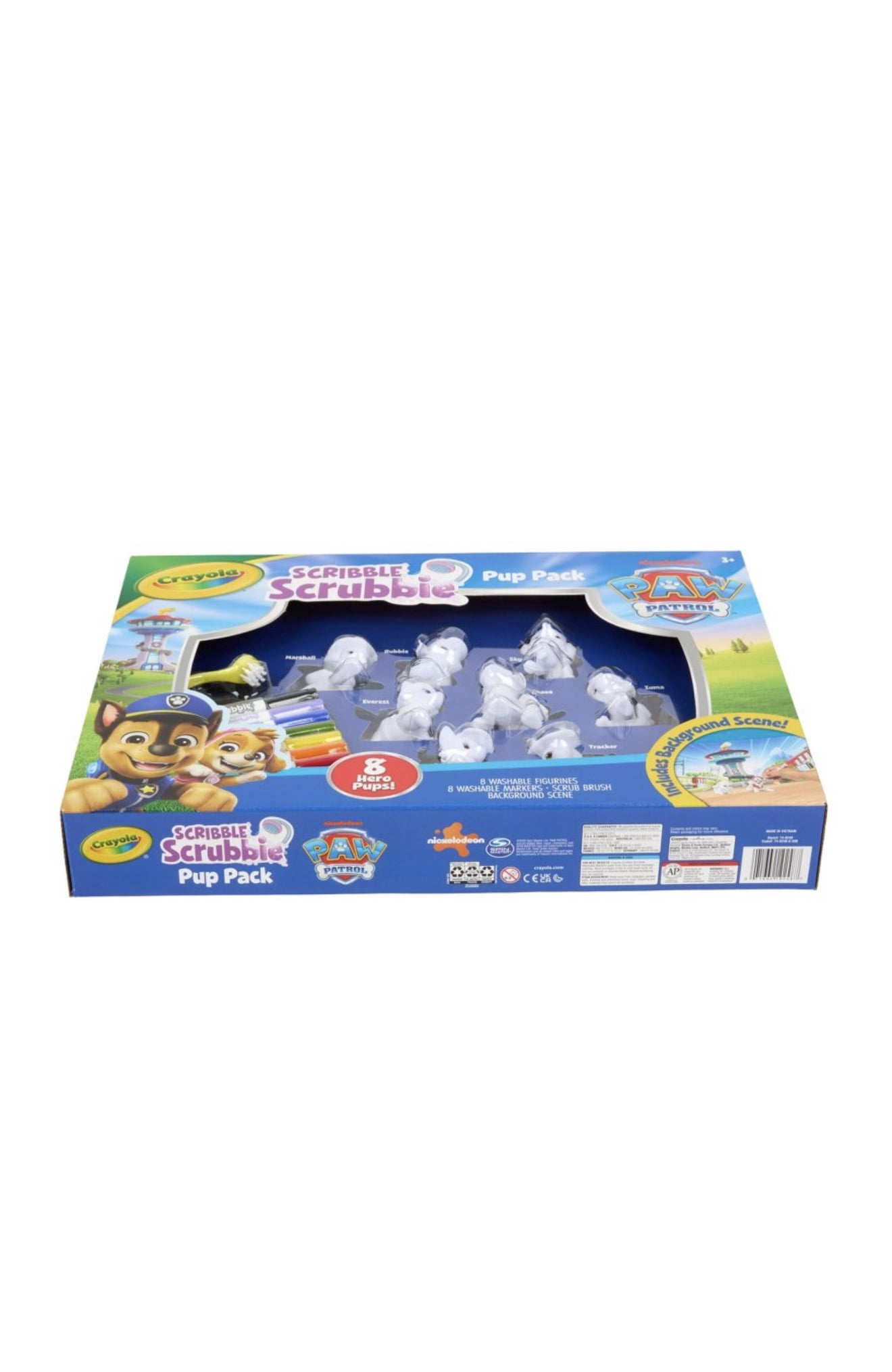 Crayola Scribble Scrubbie Christmas PAW Patrol Decorative Figurine, Set of 8