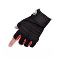 thumbnail image 5 of Guantes Gym Tacticos Pesas Crossfit Gimnasio Mujer Hombre Negro Con Rojo Talla M, 5 of 5