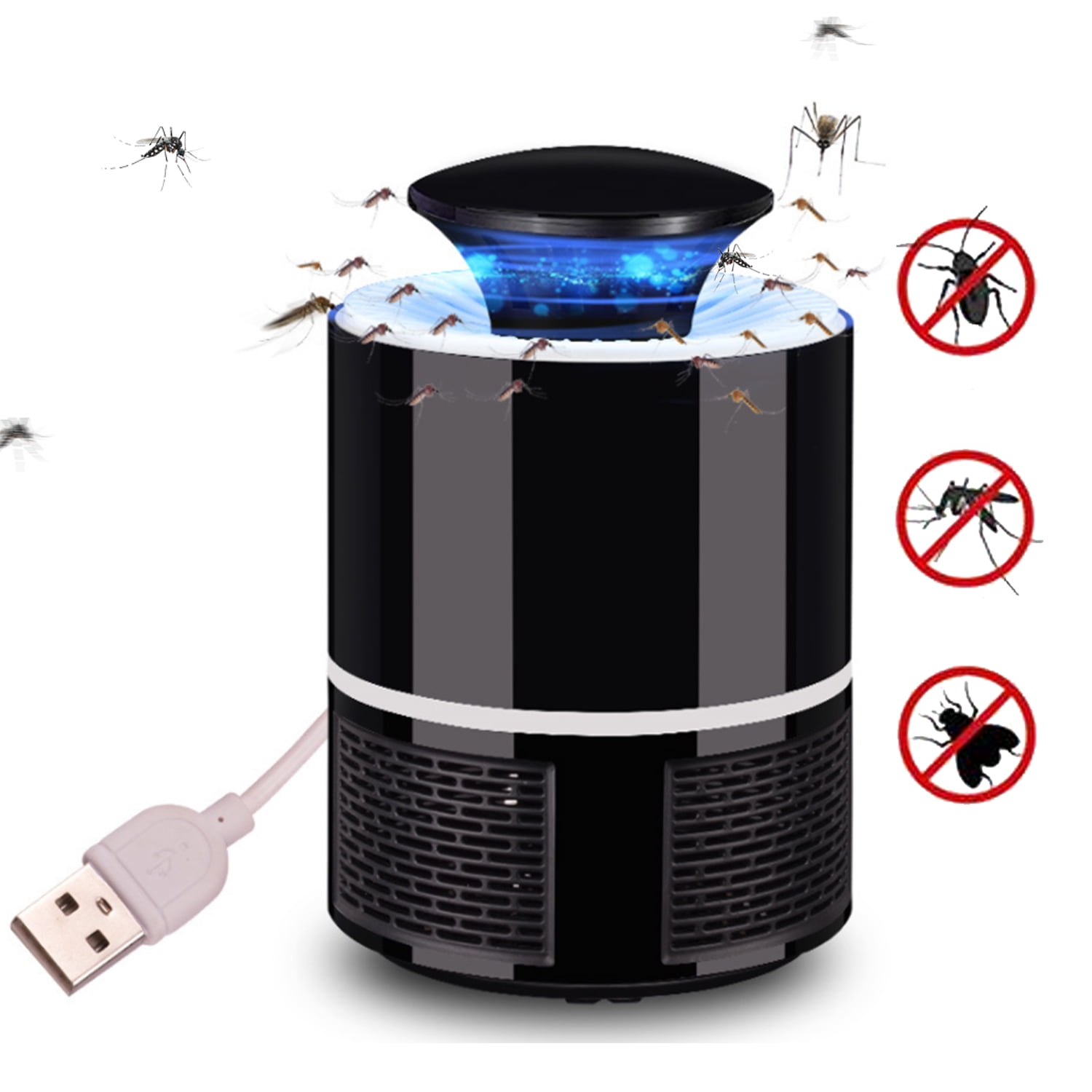 Details about   USB LED Light Fly Insect Bug Trap Electric Mosquito Killer Zapper Catcher Lamp 
