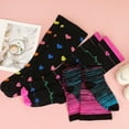 thumbnail image 3 of Hengguang 3 Pairs Plus Size Compression Socks for Women & Men, 20-30 mmHg Wide Calf Extra Large Knee High Flight Socks Compression Stockings for Circulation Support（4xl）, 3 of 7