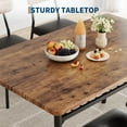 thumbnail image 5 of Luku Dining Table Set for 2 with Storage Rack, Small Kitchen Table & Upholstered Chairs, 5 of 7