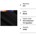 thumbnail image 3 of FabricLA ITY Knit Jersey Polyester Spandex Fabric by The Yard - 60" Inch Wide, 2-Way Stretch - Costumes & Dancewear - Black, 3 Continuous Yards, 3 of 10