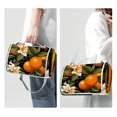 thumbnail image 3 of Tangerine Large Canvas Picnic Blanket Waterproof Backing Outdoor Beach Mat Foldable Tote Bag 200x200cm Soft Comfortable Durable Carrying Strap Family Camping Hiking Grass Sandproof Rug, 3 of 6
