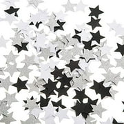 Black and White Glitter Silver Paper Twinkle Little Stars Confetti Wedding Birthday Theme Party Favors Table Scatter Decorations, 1.2 inch, 200pc$$Electronics Accessories