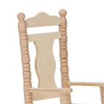 thumbnail image 2 of 1:12 Dollhouse Rocking Chair Retro Miniature Wooden Chair Furniture Model Decoration Accessories, 2 of 4