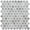 Canalle-Sheet, variant on Venecia Canalle White 1-in. x 3-in. 3D Framed Diamond Glossy Porcelain Wall Mosaic Tile