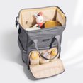 thumbnail image 3 of Sunveno Quilted Diaper Backpack, Large Capacity Disposable Diaper Bags, 3 of 7