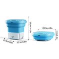 thumbnail image 4 of Birdeem Mini Washing Machine Foldable Bucket Type Laundry Clothes Washer Cleaner Travel, 4 of 10