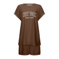 thumbnail image 3 of MAIHAN Womens Two Piece Outfits Women Spring Outfits Short Sleeve Tops Shorts Set Cute 2 Piece Outfits for Women Casual Two-Piece Outfit, 3 of 3