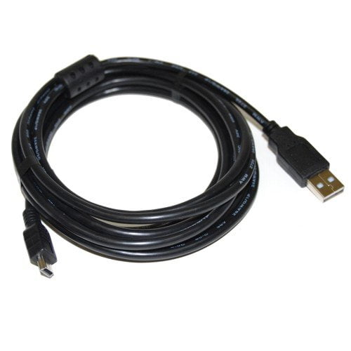 HQRP Extra Long 10ft USB to Mini USB Cable for JVC GZMG230US GZ