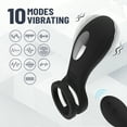 thumbnail image 6 of Obgado Vibrating Penis Ring Vibrator with Remote Control, Rechargeable Silicone Penis Rings with 10 Intense Vibration Modes, Adult Sex Toys Clitoral Massager for Male, 6 of 6