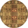thumbnail image 1 of Ahgly Company Indoor Round Persian Brown Traditional Area Rugs, 5' Round, 1 of 4