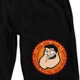 thumbnail image 2 of American Dad Well Done, Fellas Men's Black Lounge Shorts-S, 2 of 5