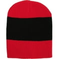 thumbnail image 5 of Tri-Tone Slouch Beanie Snug Baggy Fit Skull Cap Winter Hat Ski, 5 of 6