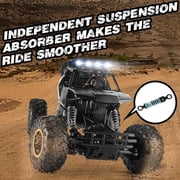 1:12 Rock Crawler Rechargeable Off Road Truck 4WD, Metal Shell LED Headlights RC Remote Control Off Road Car Truck
