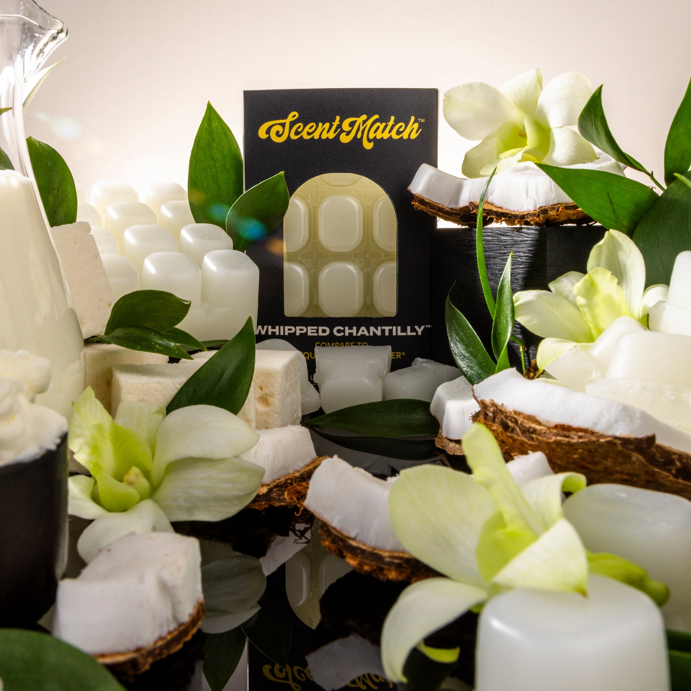 (3 pack) IllumiScents ScentMatch, 3 oz Wax Melts, Whipped Chantilly (Compare to:PHLUR® Heavy Cream®)
