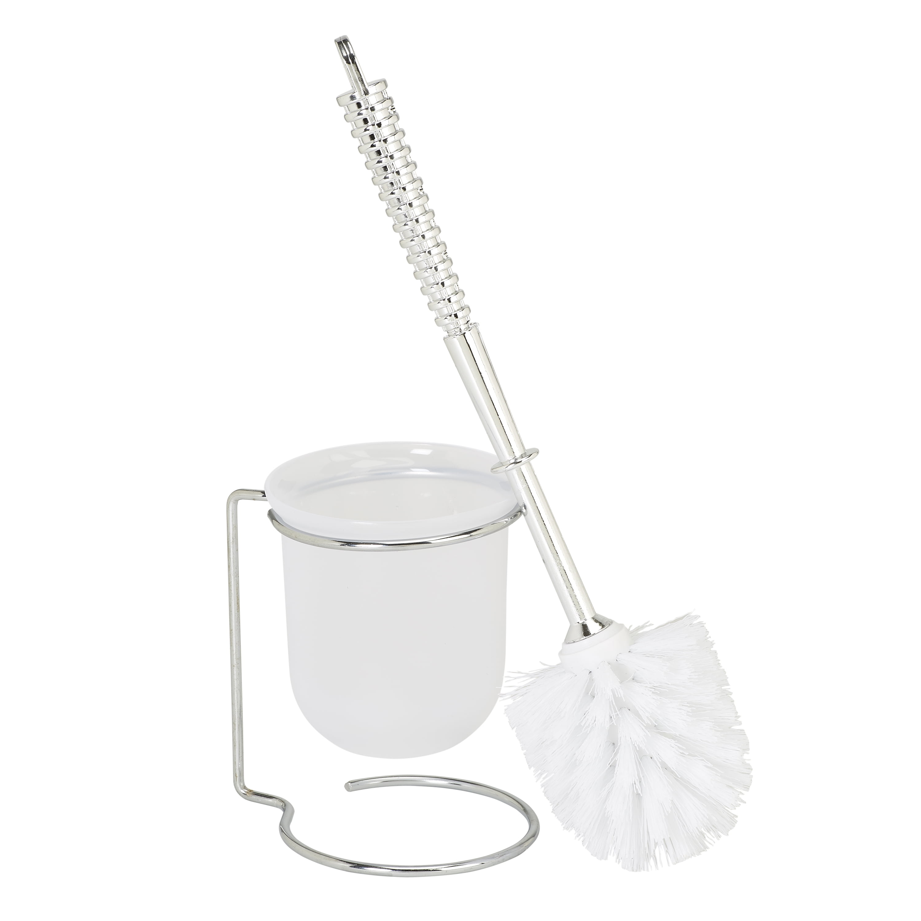 Bath Bliss 2 Pack Steel Toilet Brush and Holder in Chrome