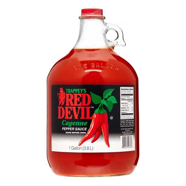 Trappey's Red Devil Hot Sauce, Original, 128 Oz