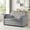 Grey, variant on Grey Velvet Convertible Bed, Featuring Rotating Side Table, Modern Style, Turns Into Bed Promptly, Multiple Adjustable Settings, Materials, Easy Assembly Required With Contemporary Look, Becomes A