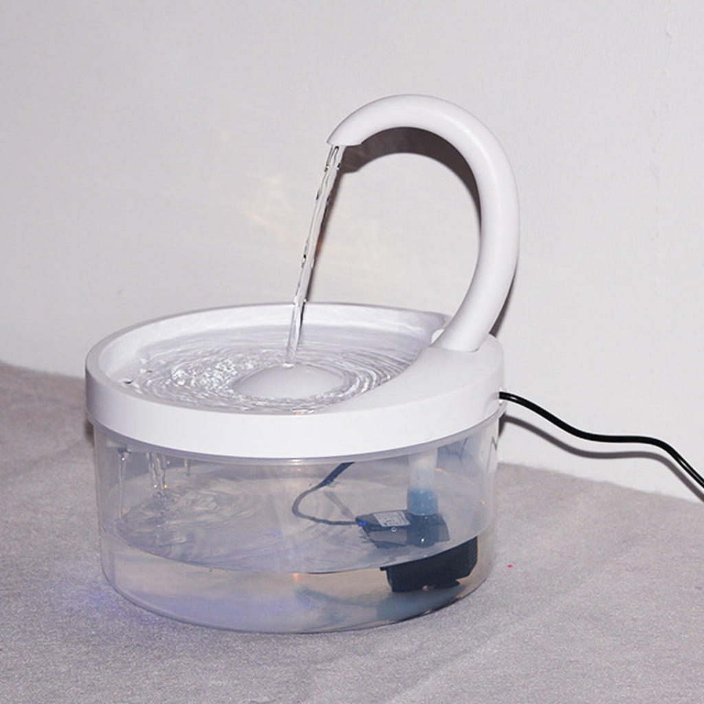 ZUARFY Intelligent Cat Drinking Water Fountain Automatic Circulating Water Dispenser Silent Water Filtration with Night Vision LED Water Level Window Pet Feeding Pump Smart Appliances