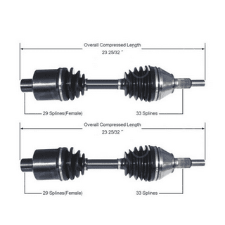 Mac Auto Parts SHORT STUB SHAFT Bearing & Gear 2 Pc for 06-11 Ram 1500 Pick  Up 4x4