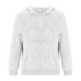 thumbnail image 5 of DODADAWANJ Men's Fuzzy Fleece Hoodies Quarter Zip Hooded Sweatshirt Big and Tall Pullover Hoodies for Resort Camping Casual S, 5 of 8