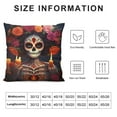 thumbnail image 5 of Nawypu Set of  Mexico Dia De Los Muertos Throw Pillow Cover Decorative Pillow Covers Throw Pillow Case Cushion Case for Room Bedroom Sofa Chair Car Home Decor Gifts, 5 of 5