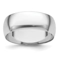 thumbnail image 1 of Platinum 8mm Half-Round Featherweight Band Size 6.5, 1 of 1