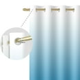 thumbnail image 3 of Nanqianyi Light Blue Ombre Blackout Curtains for Bedroom, 42 x 63 Inch Length Thermal Insulated Blue White Gradient Drapes for Living Room, 2 Panels with Grommet, 3 of 7