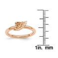 thumbnail image 4 of Sterling Silver Pink-Plated Angel Wing Ring, 4 of 7