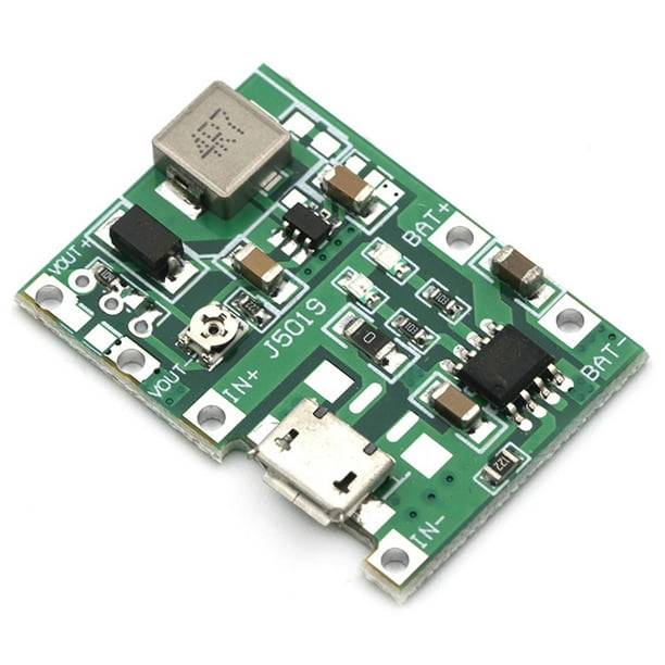Injueey Placa de de batería, repuesto portátil de CC a CC modificado de 3,7 V a 9 V/5 V, accesorios de pieza de módulo de aumento de aumento Electrónica miscelánea