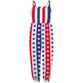 thumbnail image 5 of Herrnalise Girls Children's Summer Independence Day Romper Sling Sleeveless Backless Short Jumpsuit Clearance, 5 of 8