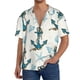 thumbnail image 1 of Balery Anchors And Shells Camisa Casual de Manga Corta con Botones para Hombre, Texturizada, Estilo Cubano, para Playa, Verano-X-Large, 1 of 5