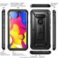 thumbnail image 5 of LG V40 Case, LG V40 ThinQ Case, SUPCASE Full-Body Protective Case with Built-in Screen Protector Kickstand &Holster Clip Design for LG V40/LG V40 ThinQ 2018 [Unicorn Beetle PRO Series] (Black), 5 of 7